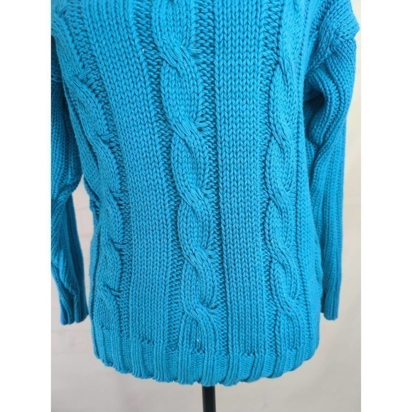 Alain Manoukian Tight Knit Blue Sweater‎ - Picture 3 of 7